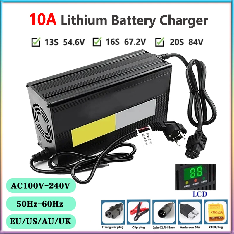 84V 20A Smart Charger - 10A 48V 60V 72V ładowarka akumulatorów