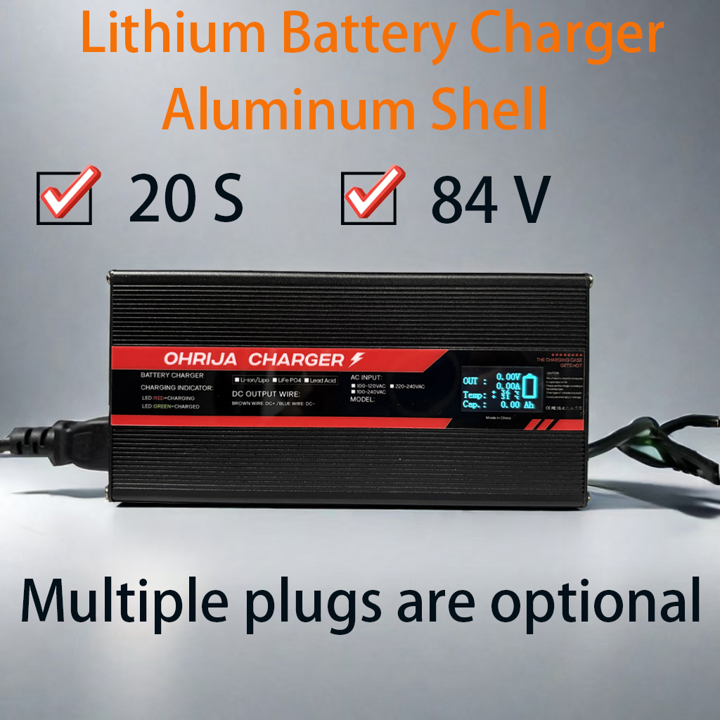 84V 20A Smart Charger - Szybka ładowarka do akumulatorów litowych 84V