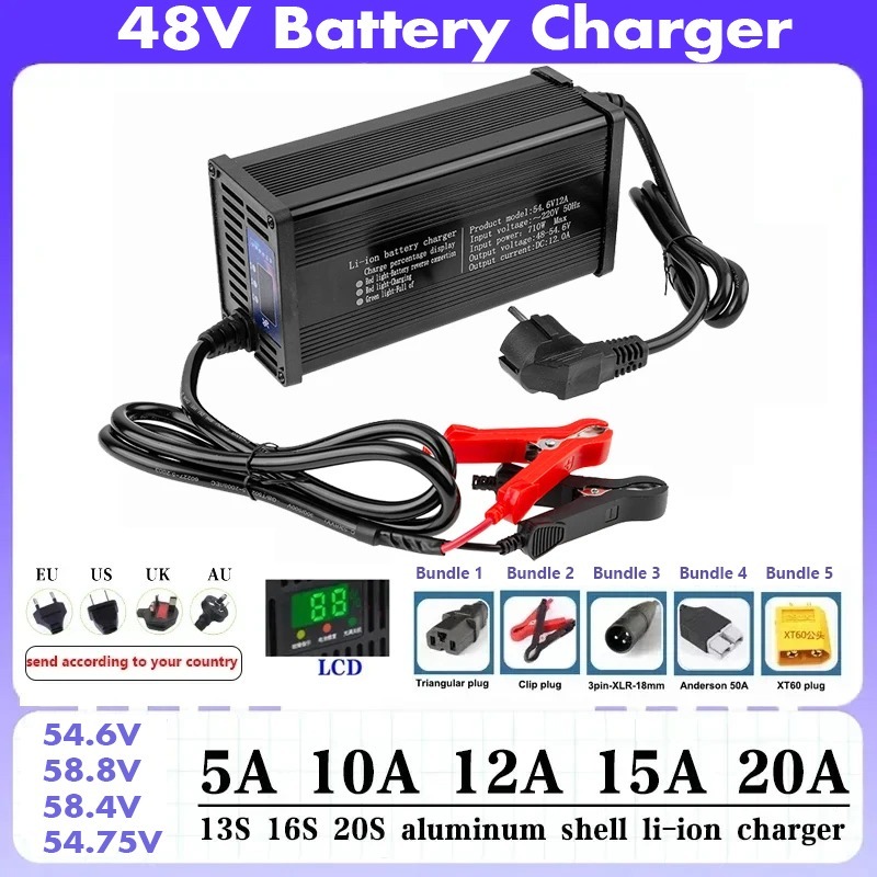 84V 20A Smart Charger - Wysokowydajna ładowarka do akumulatorów litowych pojazdów