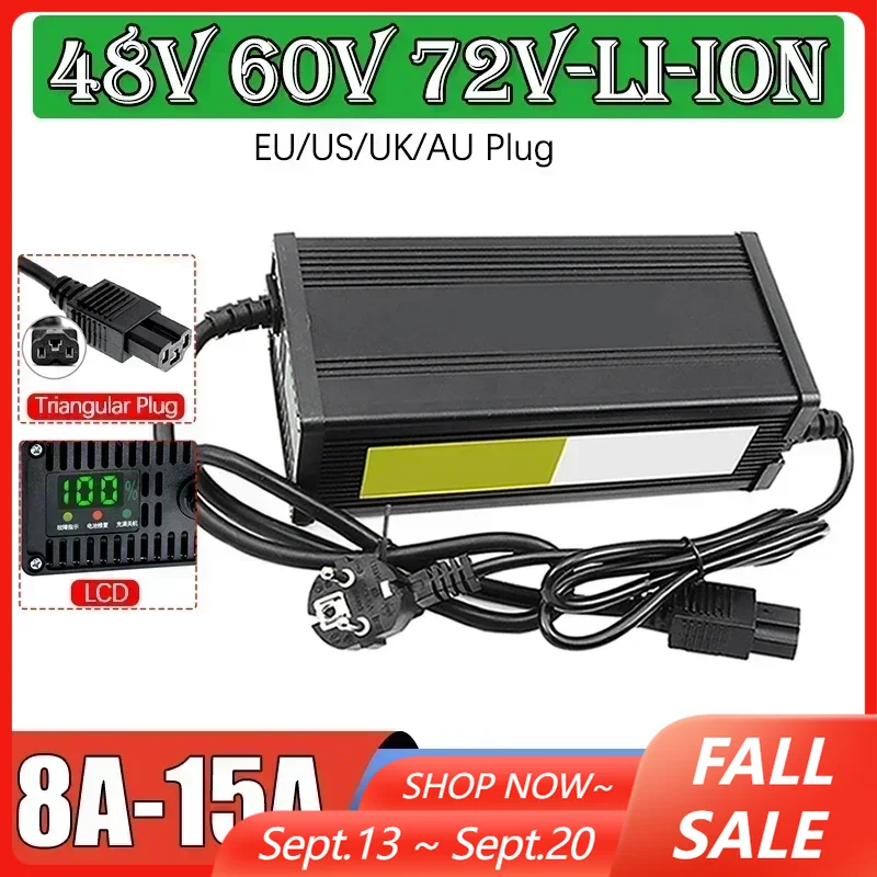 72V 15A Fast Charger - 48V 60V 72V Ładowarka do akumulatorów