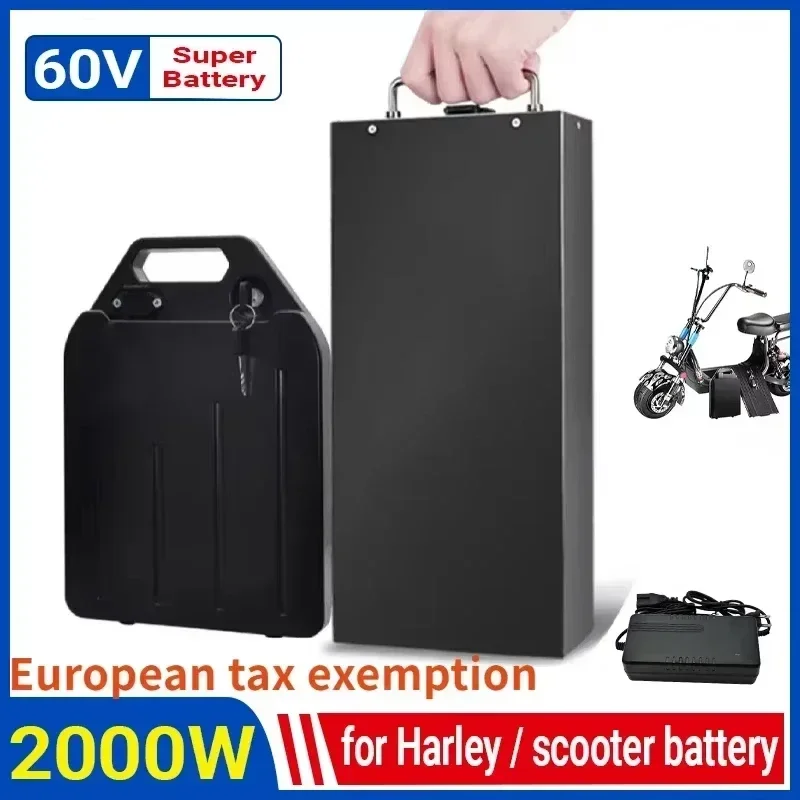 Szybka wymiana baterii litowej – 60V 50Ah Electric Scooter Battery recenzja i cena