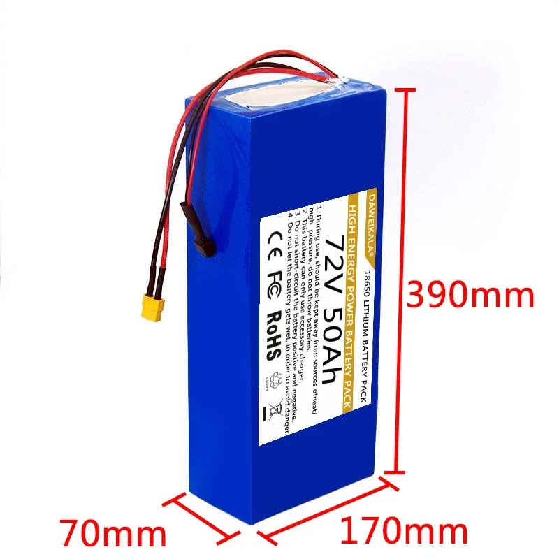 Zestaw akumulatorów 72V 18650  – 60V 50Ah Electric Scooter Battery recenzja i cena