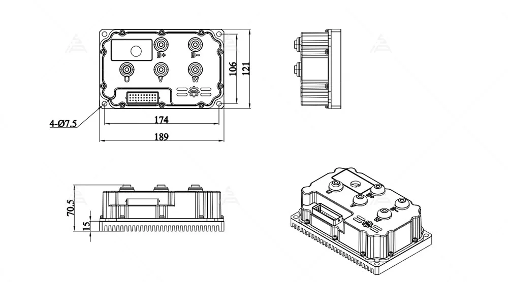 Sterownik do motocykla elektry – Kelly Kls7230S Controller recenzja i cena