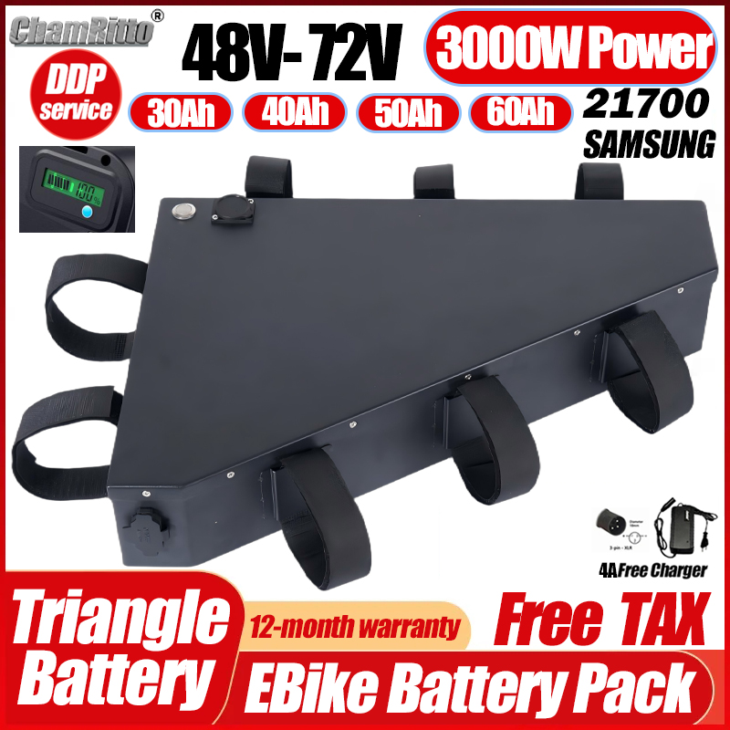 Akumulatory do rowerów elektry – 72V 50Ah 21700 Lithium Battery recenzja i cena